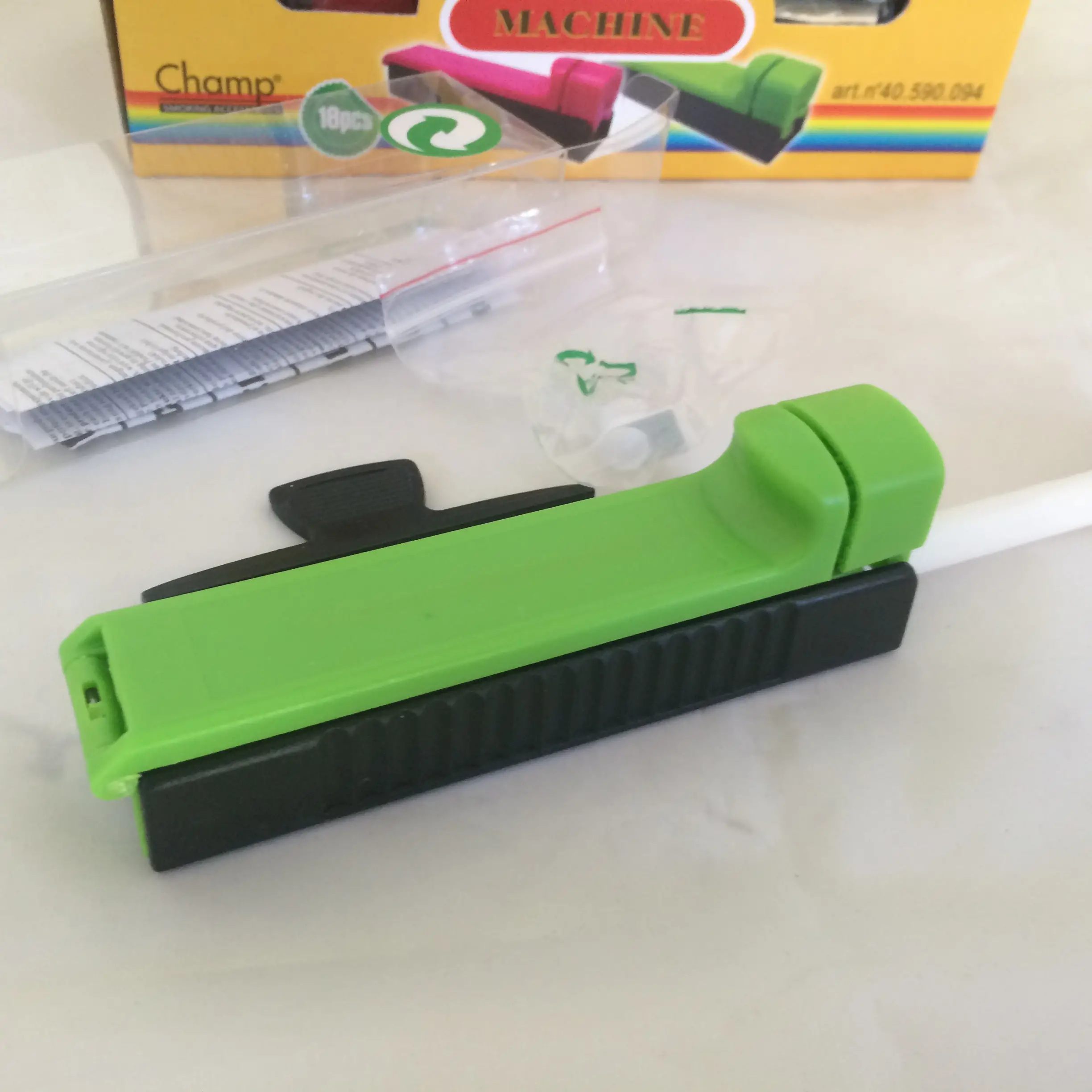 tubeuse a cigarette champ verte