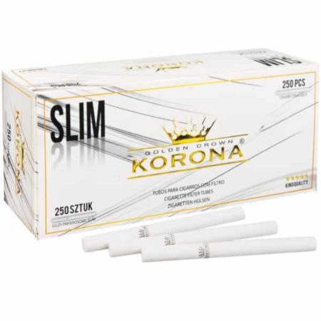tubes à cigarette korona slim blanc