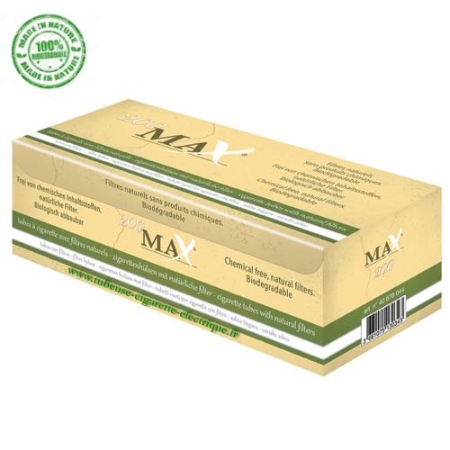 Tubes à cigarette biodégradable Max