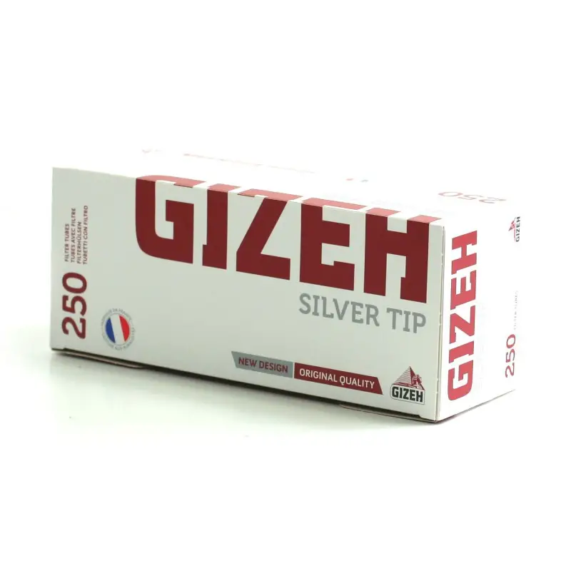 Boite tube gizeh silver tip
