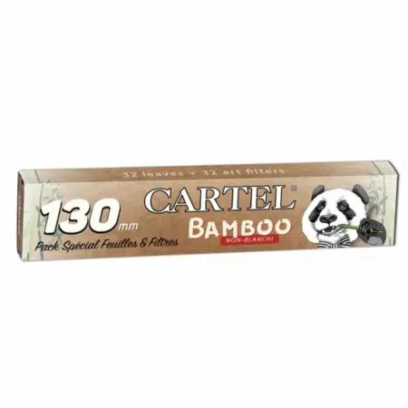 Feuille a rouler cartel bambou non blanchi 130 mm