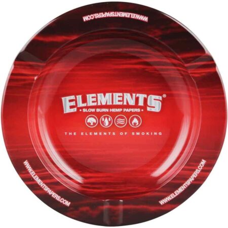 cendrier en metal rouge elements