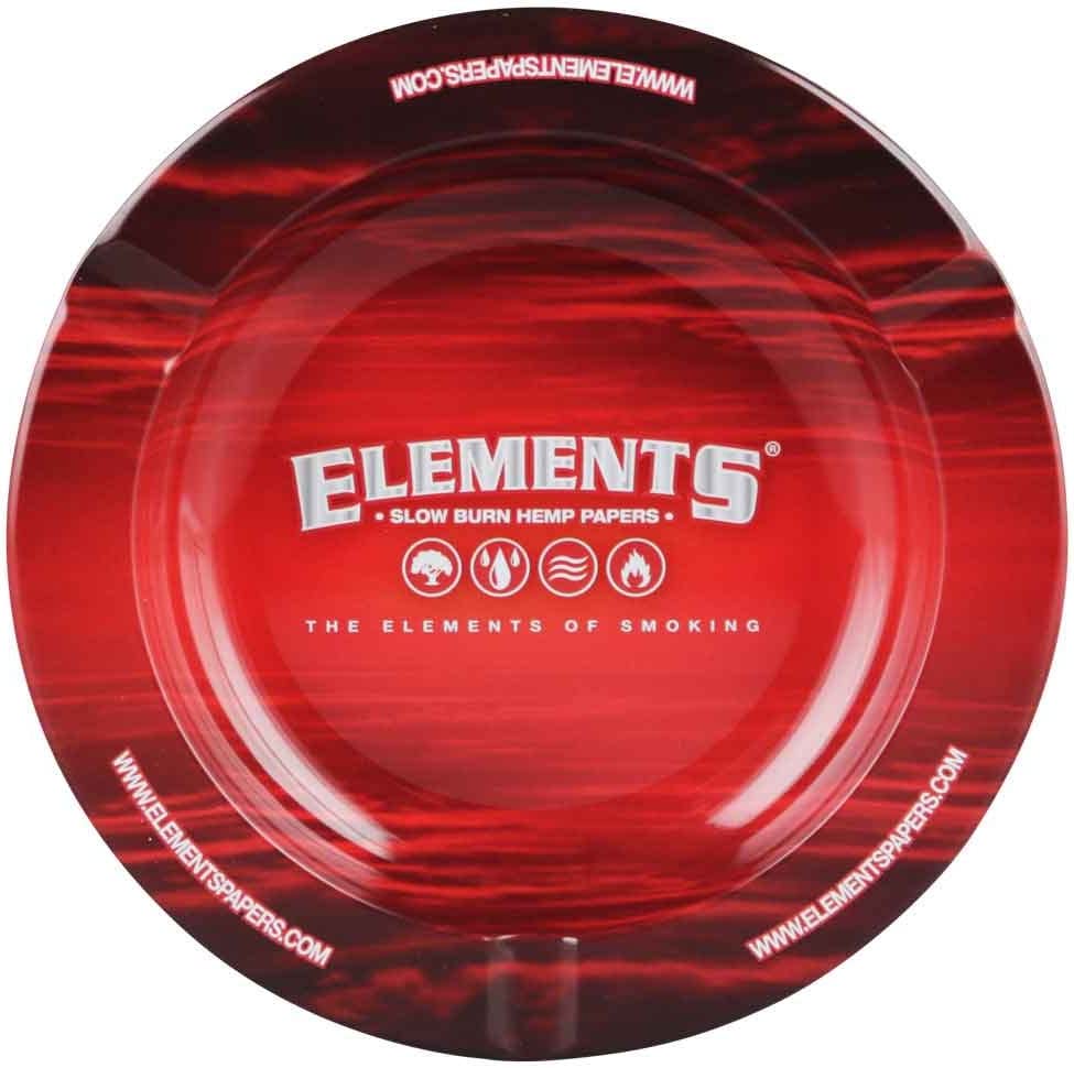 cendrier en metal rouge elements