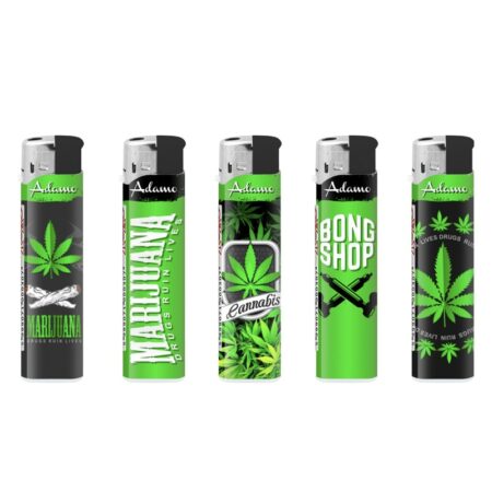 briquet electronique avec écrit marijuana