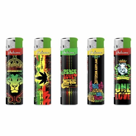 briquet electronique avec des motifs de raggae