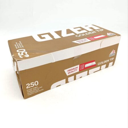[Boite écrasée] 250 Tubes cigarettes Gizeh Golden Tip