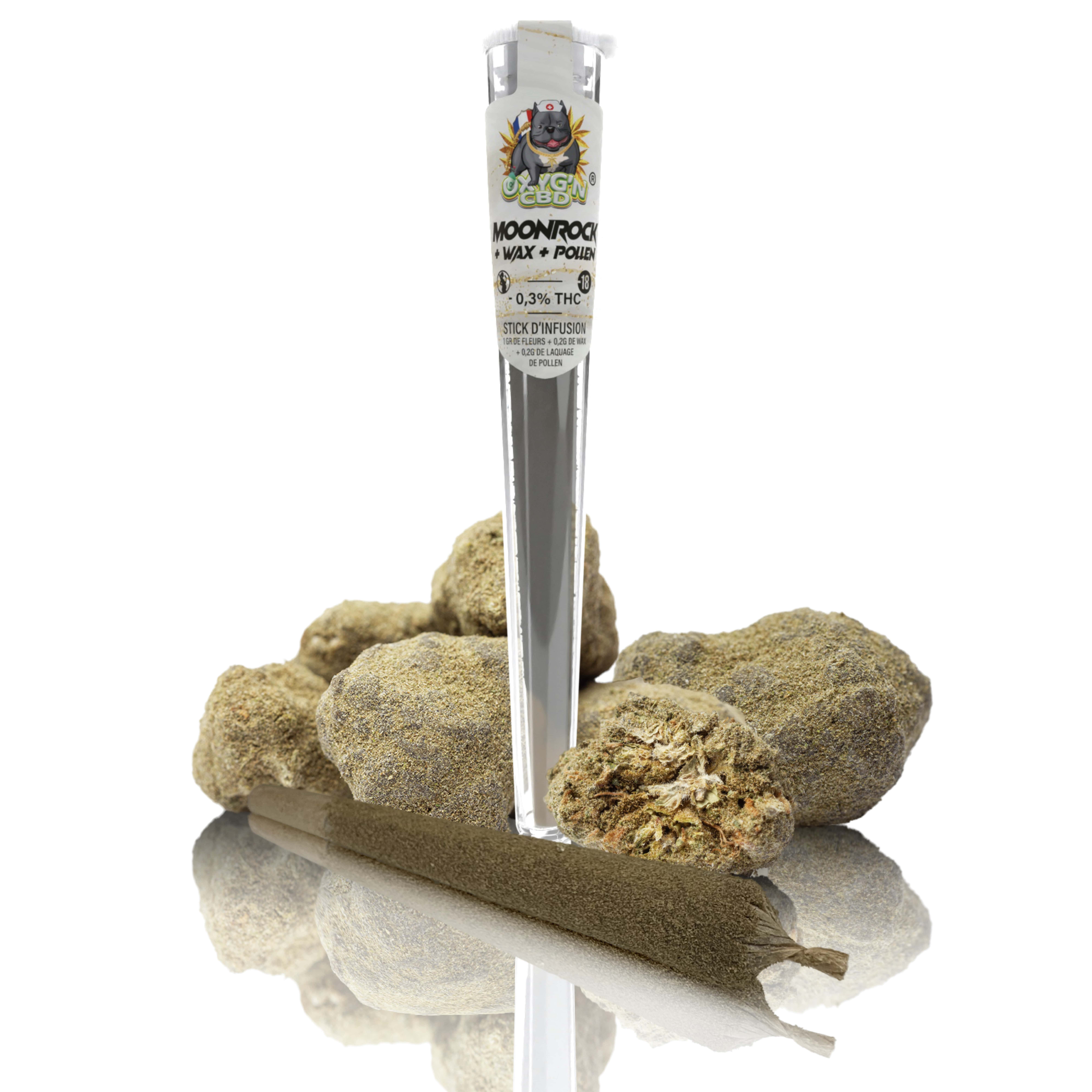 Pré-roll MoonRock + Wax + Pollen by Oxyg'N