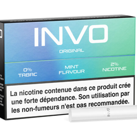 Paquet 20 Sticks Invo Original Menthe 2% Nicotine (Compatible IQOS, LIL SOLID, UWOO et NEXONE)