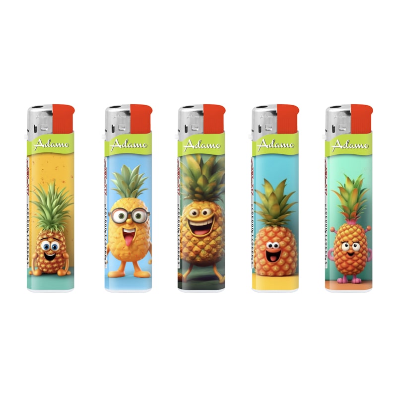 5 x Briquet Adamo Skinny Pinneapple
