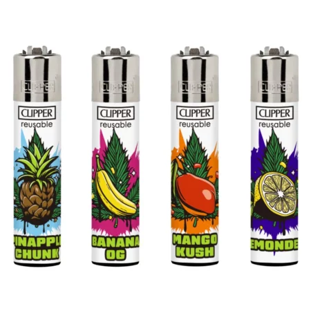 4 x Briquet Clipper Fruits Strains