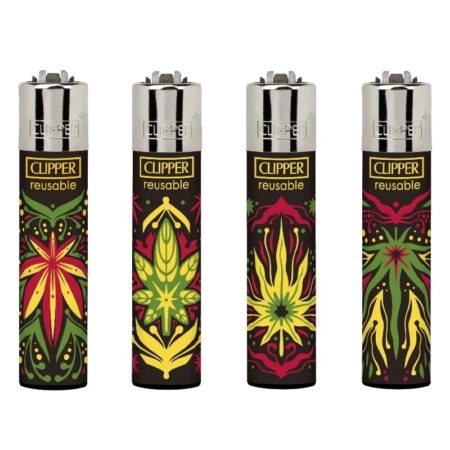 4 x Briquet Clipper Jamaican Vibes 2