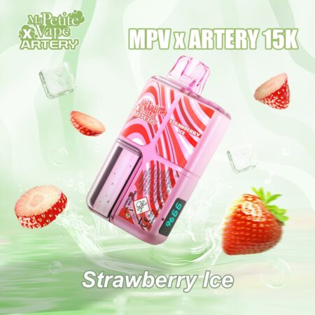 X Artery 15000 Puff Ma Petite Vape Strawberry Ice 2% Nicotine (100% Légale)