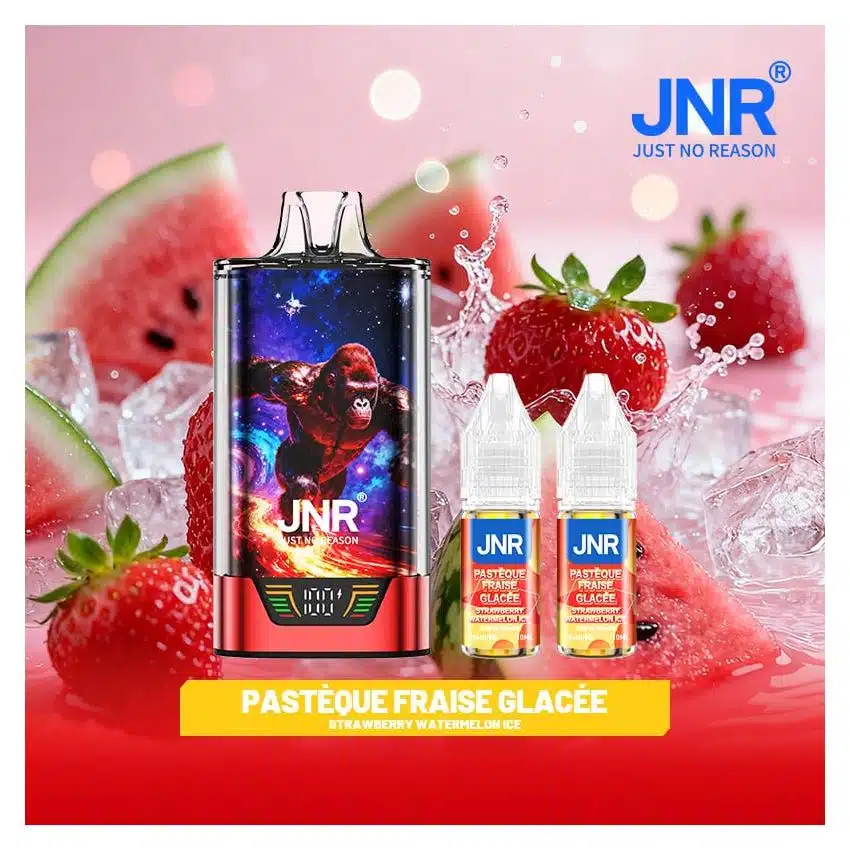 JNR Gorilla X 43000 Puffs 2% Nicotine – Strawberry Watermelon Ice – Image 2