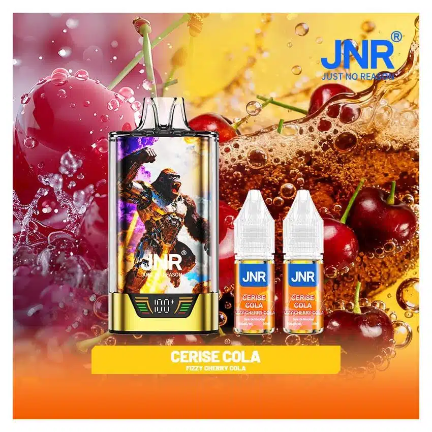 JNR Gorilla X 43000 Puffs 2% Nicotine – Fizzy Cherry Cola – Image 2