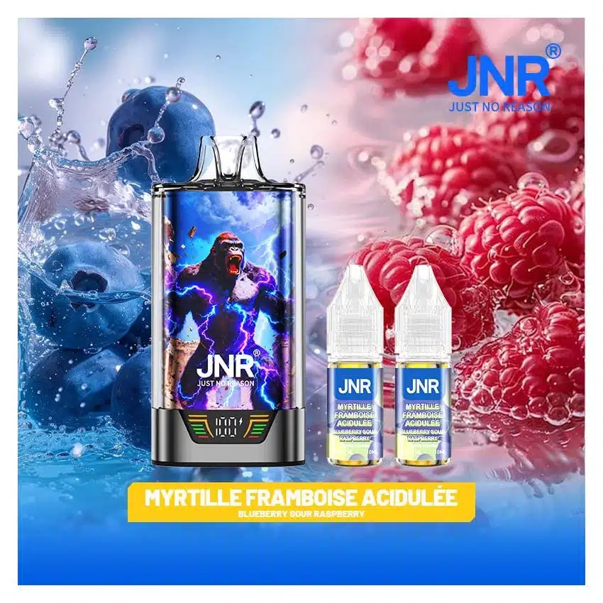 JNR Gorilla X 43000 Puffs 2% Nicotine – Blueberry Sour Raspberry – Image 2