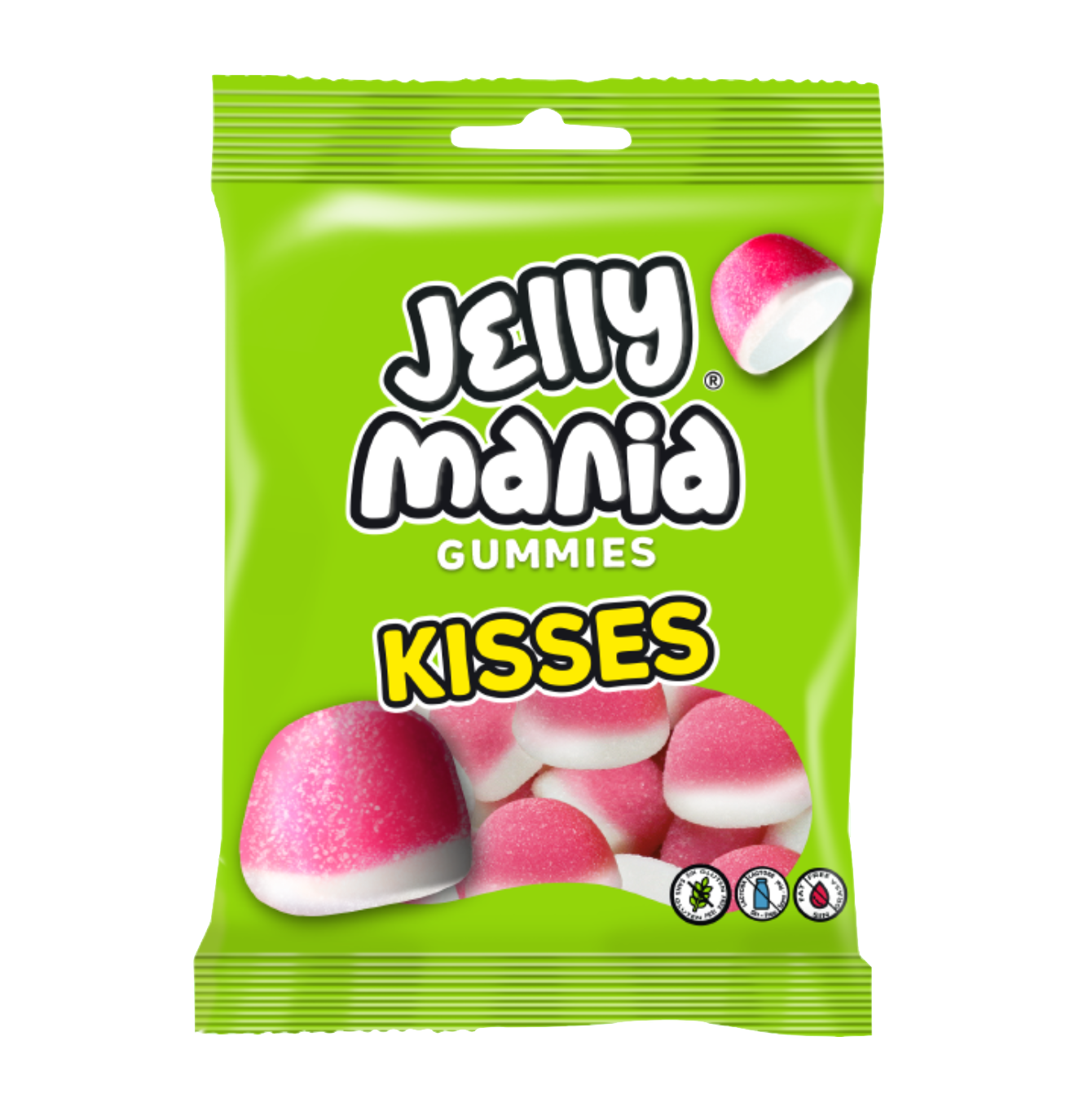 Bonbon Jelly Mania Bisous Fraise (18 sachets de 100g)