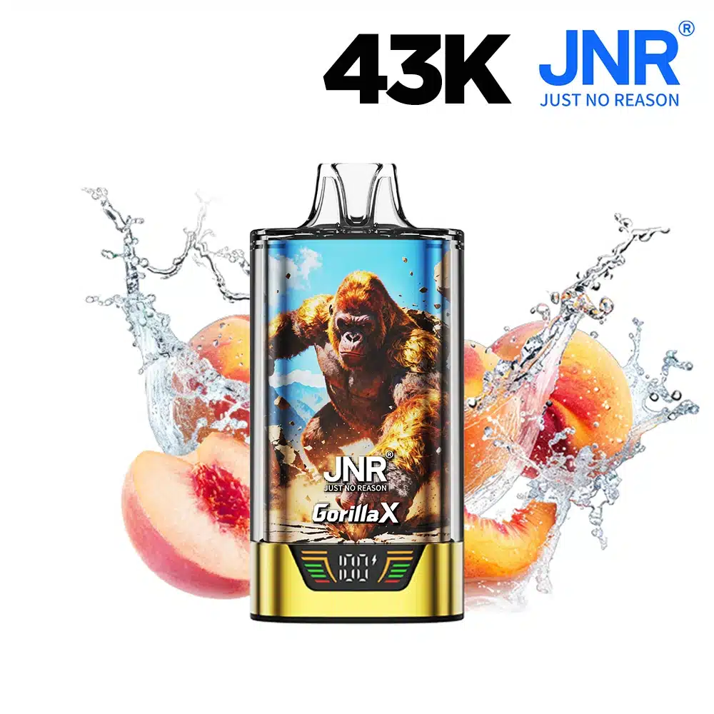 JNR Gorilla X 43000 Puffs 2% Nicotine – Summer Peach Ice