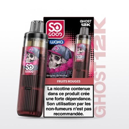 Puff So Good Ghost 12k Fruits Rouges 18mg Nicotine (100% légale)