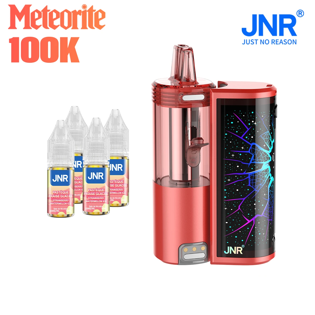 Puff JNR Météorite 100k Strawberry Watermelon Ice (100% légale)