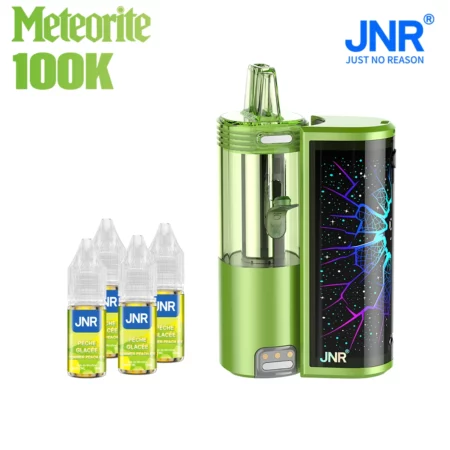 Puff JNR Météorite 100k Summer Peach ice 2% Nicotine (100% légale)