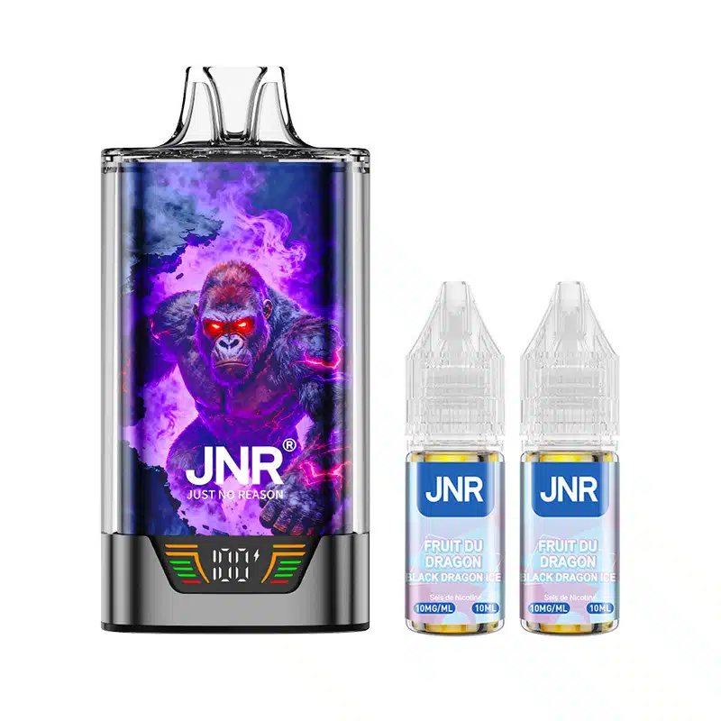 Puff JNR Gorilla X Black Dragon 2% Nicotine (100% légale)