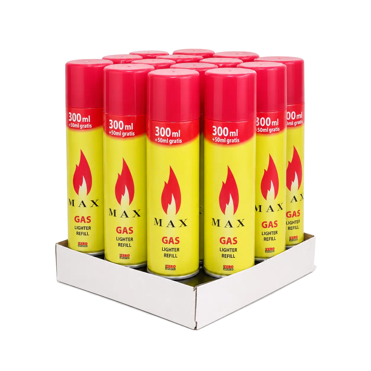 Gaz Max 300ml (12 bouteilles)