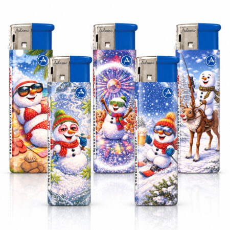 5 x Briquet électronique Winter Funny