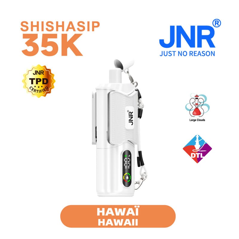 Puff JNR Shishasip Hawaii 0,6% Nicotine (100% légale)