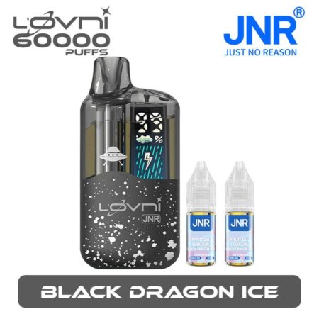 Puff JNR l'Ovni 60k Black Dragon Ice 2% Nicotine (100% légale)