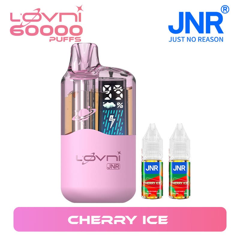 Puff JNR l'Ovni 60k Cherry Ice 2% Nicotine (100% légale)