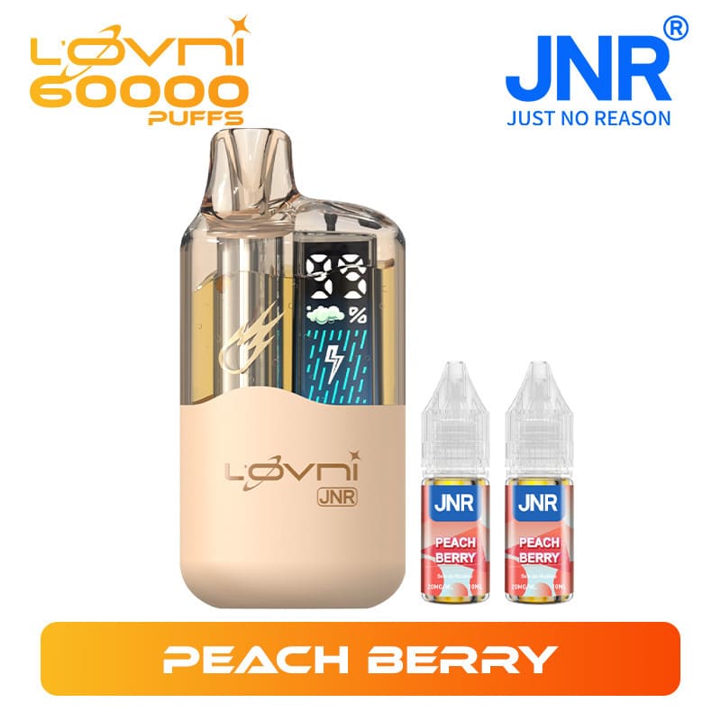 Puff JNR l'Ovni 60k Peach Berry 2% Nicotine (100% légale)